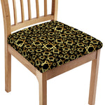 Black And Gold Star of David Print Chair Cushion Cover