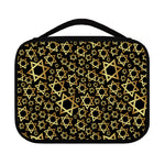Black And Gold Star of David Print Classic Bible Case