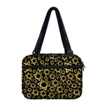 Black And Gold Star of David Print Double Strap Bible Bag