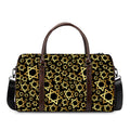 Black And Gold Star of David Print Duffel Bag