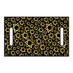 Black And Gold Star of David Print Golf Cart Seat Cover