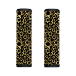 Black And Gold Star of David Print Handle Covers