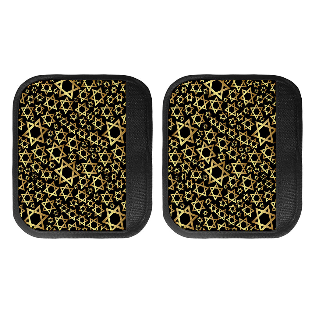 Black And Gold Star of David Print Handle Covers