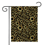 Black And Gold Star of David Print House Flag