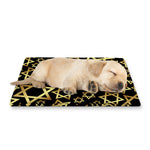 Black And Gold Star of David Print Pet Cooling Mat Cover