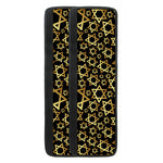 Black And Gold Star of David Print Refrigerator Handle Covers