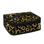 Black And Gold Star of David Print Small Lunch Bag