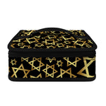 Black And Gold Star of David Print Small Lunch Bag