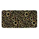 Black And Gold Star of David Print Towel