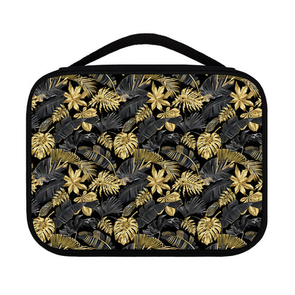 Black And Gold Tropical Pattern Print Classic Bible Case