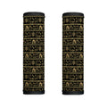 Black And Gold Warli Pattern Print Handle Covers