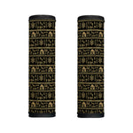Black And Gold Warli Pattern Print Handle Covers
