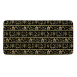 Black And Gold Warli Pattern Print Towel