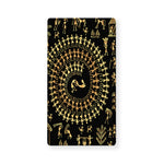 Black And Gold Warli Tribal Print Baby Crib Sheet