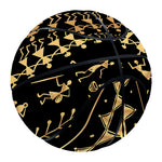 Black And Gold Warli Tribal Print Basketball
