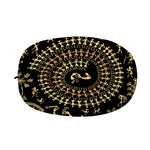 Black And Gold Warli Tribal Print Car Side Mirror Covers