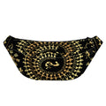 Black And Gold Warli Tribal Print Fanny Pack
