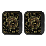 Black And Gold Warli Tribal Print Handle Covers
