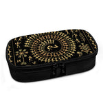 Black And Gold Warli Tribal Print Insulin Cooler Travel Case