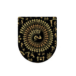 Black And Gold Warli Tribal Print Toilet Lid Cover