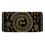 Black And Gold Warli Tribal Print Towel