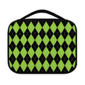 Black And Green Argyle Pattern Print Classic Bible Case