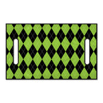 Black And Green Argyle Pattern Print Golf Cart Seat Cover