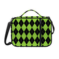 Black And Green Argyle Pattern Print Shoulder Strap Bible Bag