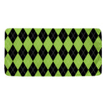 Black And Green Argyle Pattern Print Towel