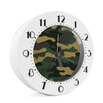 Black And Green Camouflage Print Alarm Clock