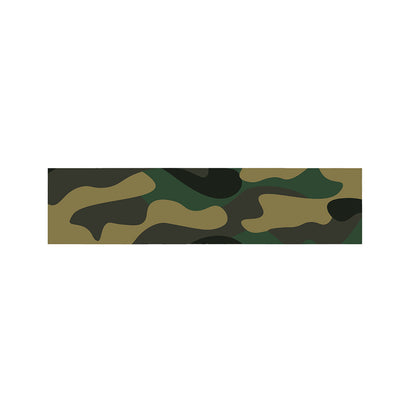 Black And Green Camouflage Print Bed Runner