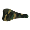 Black And Green Camouflage Print Bicycle Seat Cover