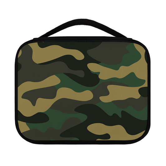 Black And Green Camouflage Print Classic Bible Case