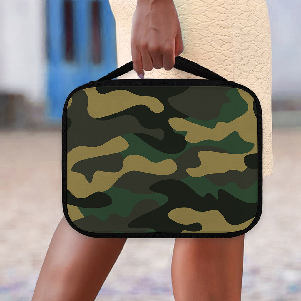 Black And Green Camouflage Print Classic Bible Case