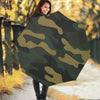 Black And Green Camouflage Print Foldable Umbrella