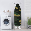 Black And Green Camouflage Print Ironing Board Cover