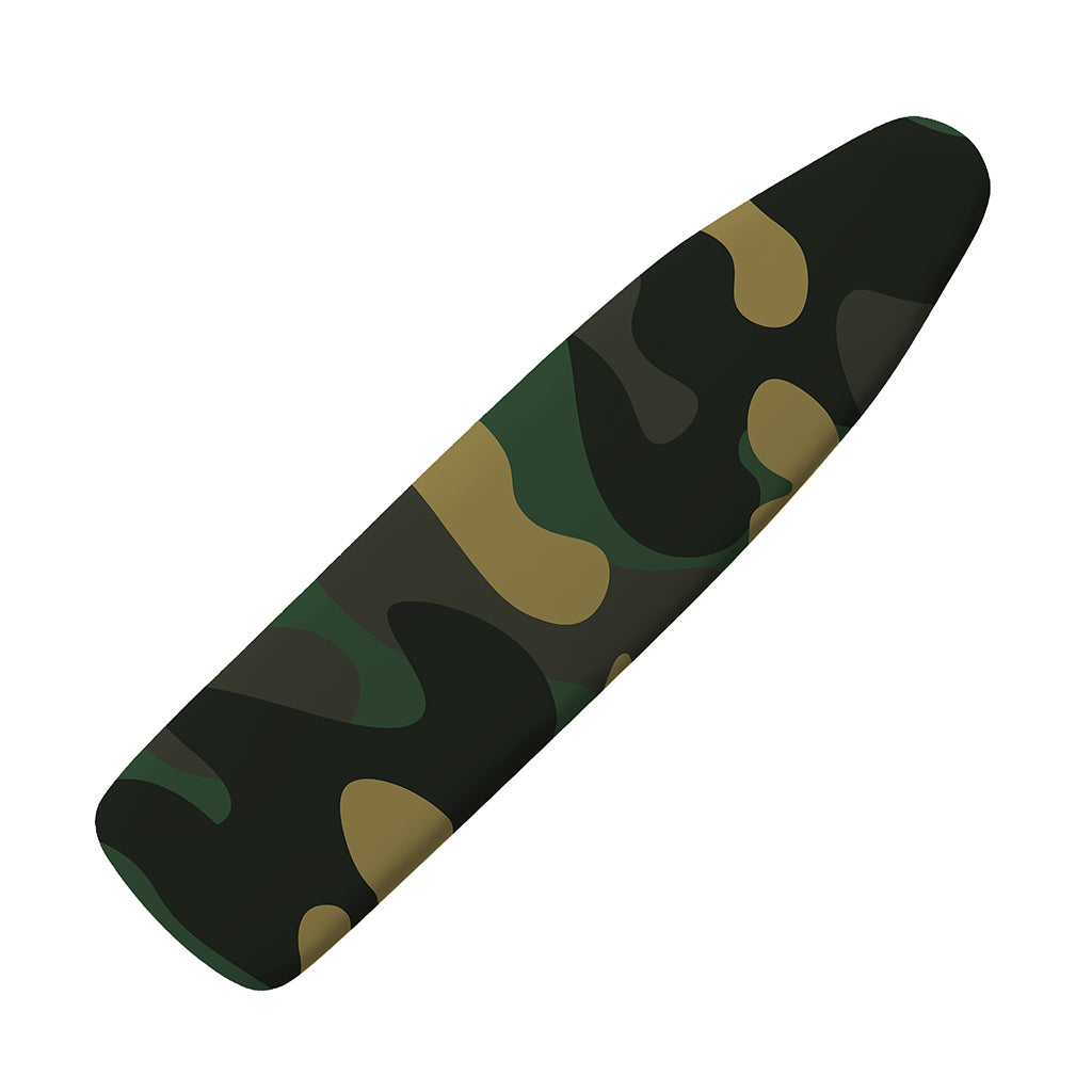 Black And Green Camouflage Print Ironing Board Cover