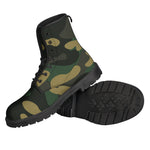 Black And Green Camouflage Print Backpack