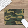 Black And Green Camouflage Print Mouse Pad