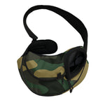 Black And Green Camouflage Print Pet Sling Carrier