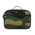 Black And Green Camouflage Print Portable Lunch Bag
