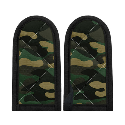 Black And Green Camouflage Print Skillet Handle Cover