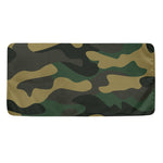 Black And Green Camouflage Print Towel