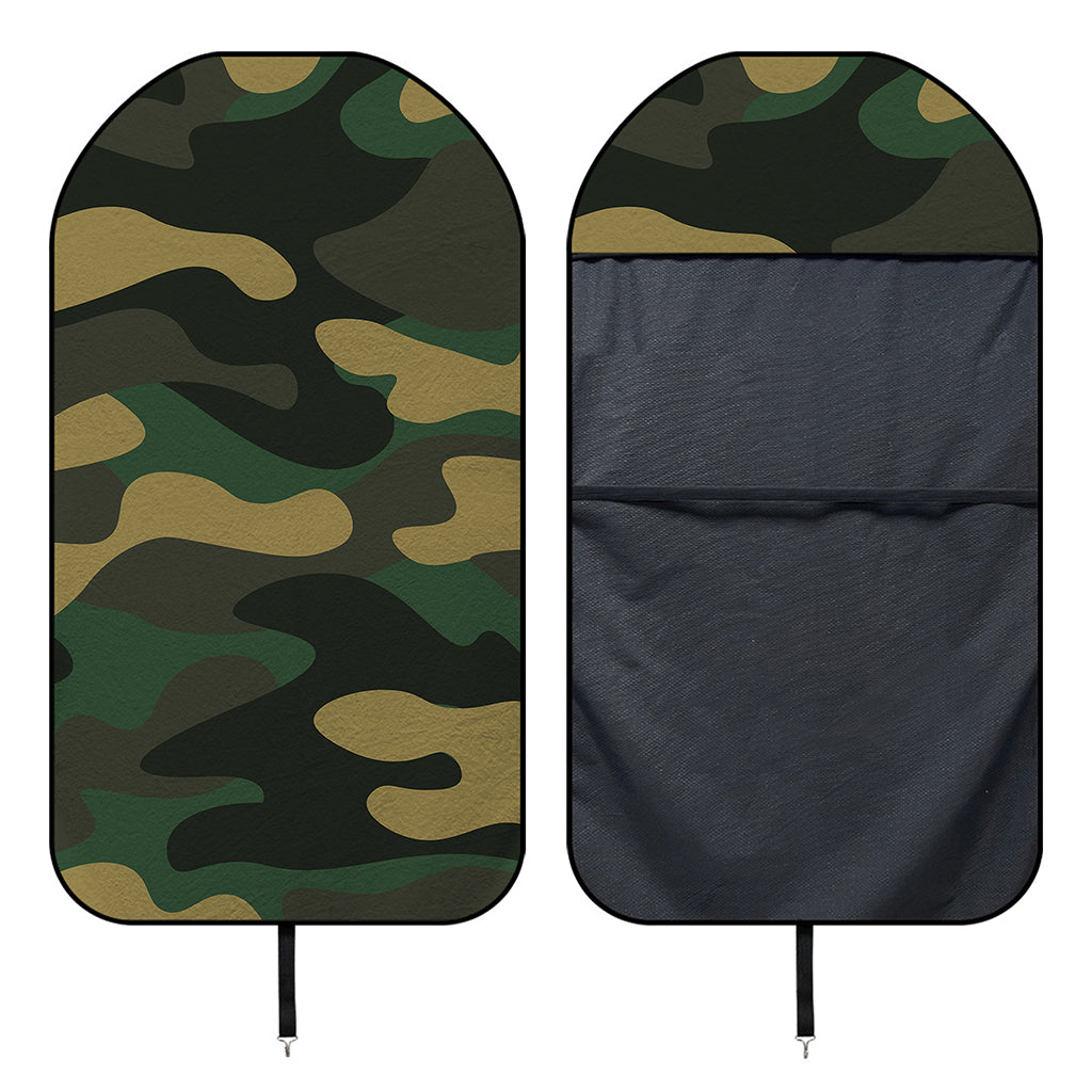 Black And Green Camouflage Print Waterproof Car Seat Cover
