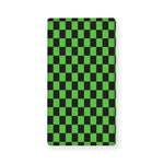 Black And Green Checkered Print Baby Crib Sheet