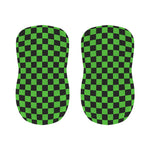 Black And Green Checkered Print Bar Stool Covers
