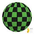 Black And Green Checkered Print Basketball