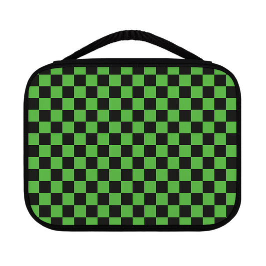 Black And Green Checkered Print Classic Bible Case