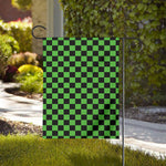 Black And Green Checkered Print House Flag