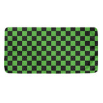 Black And Green Checkered Print Towel